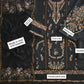 Black & Gold Dhanak — 3-Piece Unstitched Suit in Black & Gold; supplied design and embroidery detail 2.