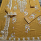 Mustard Embroidered Dhanak — 3-Piece Unstitched Suit; supplied design and embroidery detail 2.
