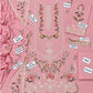 7673 Floral Dhanak — 3-Piece Unstitched Suit in Blush Pink; supplied design and embroidery detail 6.