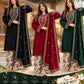 Embroidered Neckline Dhanak — 3-Piece Unstitched Suit; supplied design and embroidery detail 3.