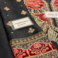 E1098 Kaftan-Style Silk — 3-Piece Unstitched Suit; supplied design and embroidery detail 4.