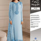 UE-479 Embellished Chiffon — 3-Piece Unstitched Suit; supplied design and embroidery detail 3.