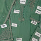 UE-479 Embellished Chiffon — 3-Piece Unstitched Suit in Mint; supplied design and embroidery detail 10.