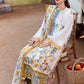 Ivory Botanical Dhanak — 3-Piece Unstitched Suit; supplied design and embroidery detail 2.