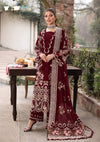Cutwork Shawl Dhanak — 3-Piece Unstitched Suit; model styling view 3.