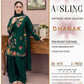 6175 Emerald Dhanak — 2-Piece Unstitched Suit; supplied design and embroidery detail 1.