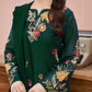 6175 Emerald Dhanak — 2-Piece Unstitched Suit; supplied design and embroidery detail 2.