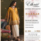 6534 Mustard Dhanak - 3-Piece Unstitched Suit; original photograph 2, supplied unstitched.