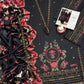 6536 Black & Rose Dhanak - 3-Piece Unstitched Suit; original photograph 2, supplied unstitched.