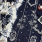 6219 Navy & Ivory Dhanak - 3-Piece Unstitched Suit; original photograph 3, supplied unstitched.