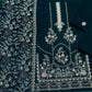 Ornate Embroidered Velvet - 3-Piece Unstitched Suit; original photograph 6, supplied unstitched.