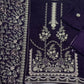 Ornate Embroidered Velvet - 3-Piece Unstitched Suit; original photograph 10, supplied unstitched.