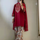 Embroidered Neckline Dhanak - 2-Piece Unstitched Suit; original photograph 1, supplied unstitched.