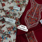 Embroidered Neckline Dhanak - 2-Piece Unstitched Suit; original photograph 4, supplied unstitched.