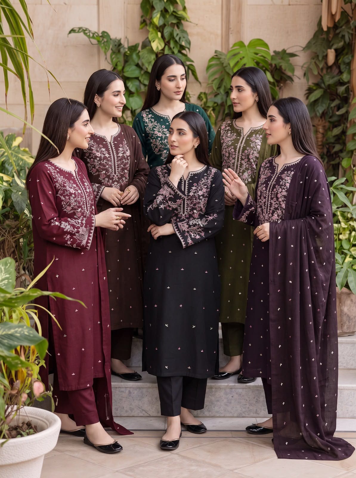 VOL-108 Floral Dhanak - 3-Piece Unstitched Suit; original photograph 2, supplied unstitched.