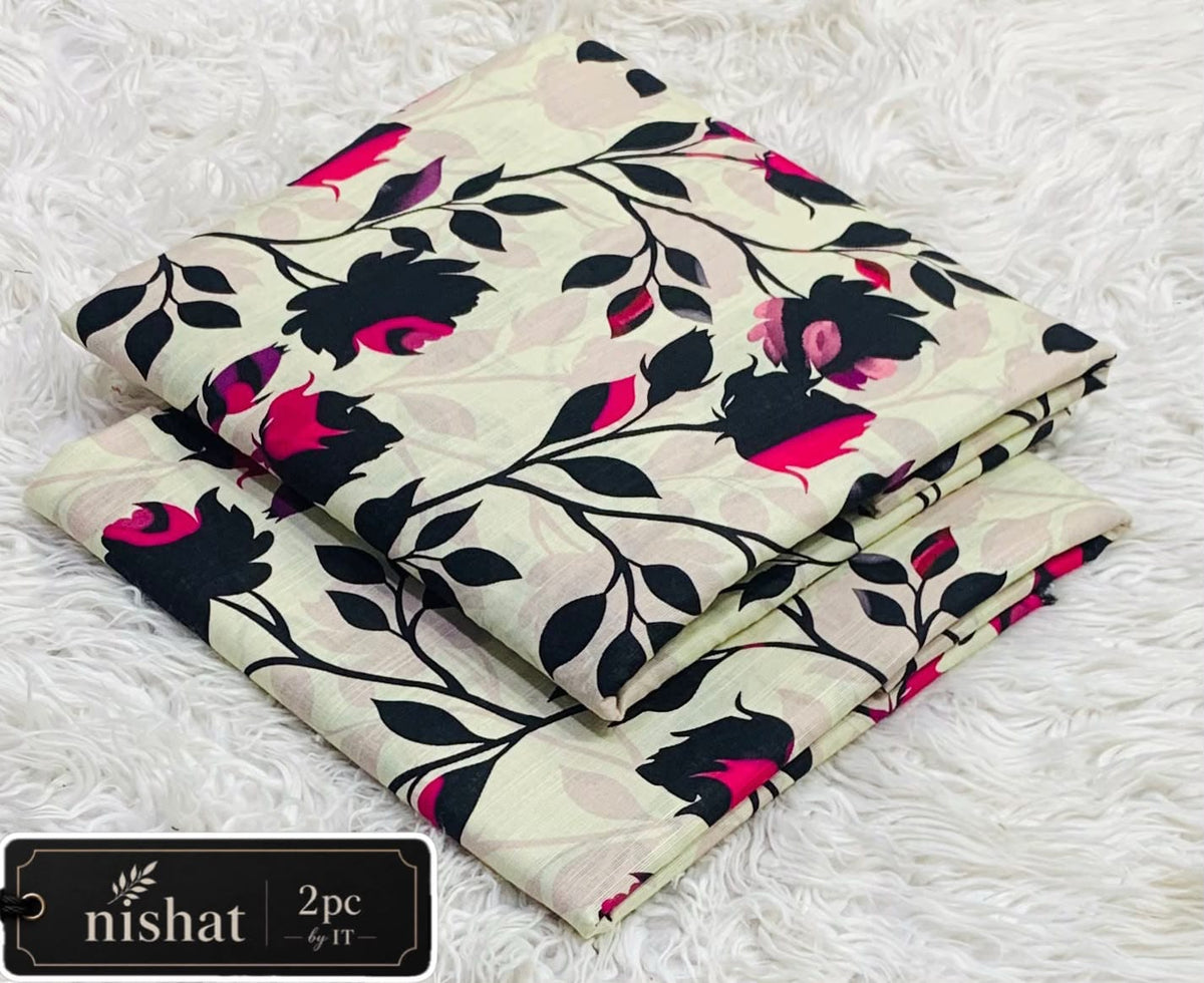 All-Over Printed Khaddar - 2-Piece Unstitched Suit; original photograph 20, supplied unstitched.