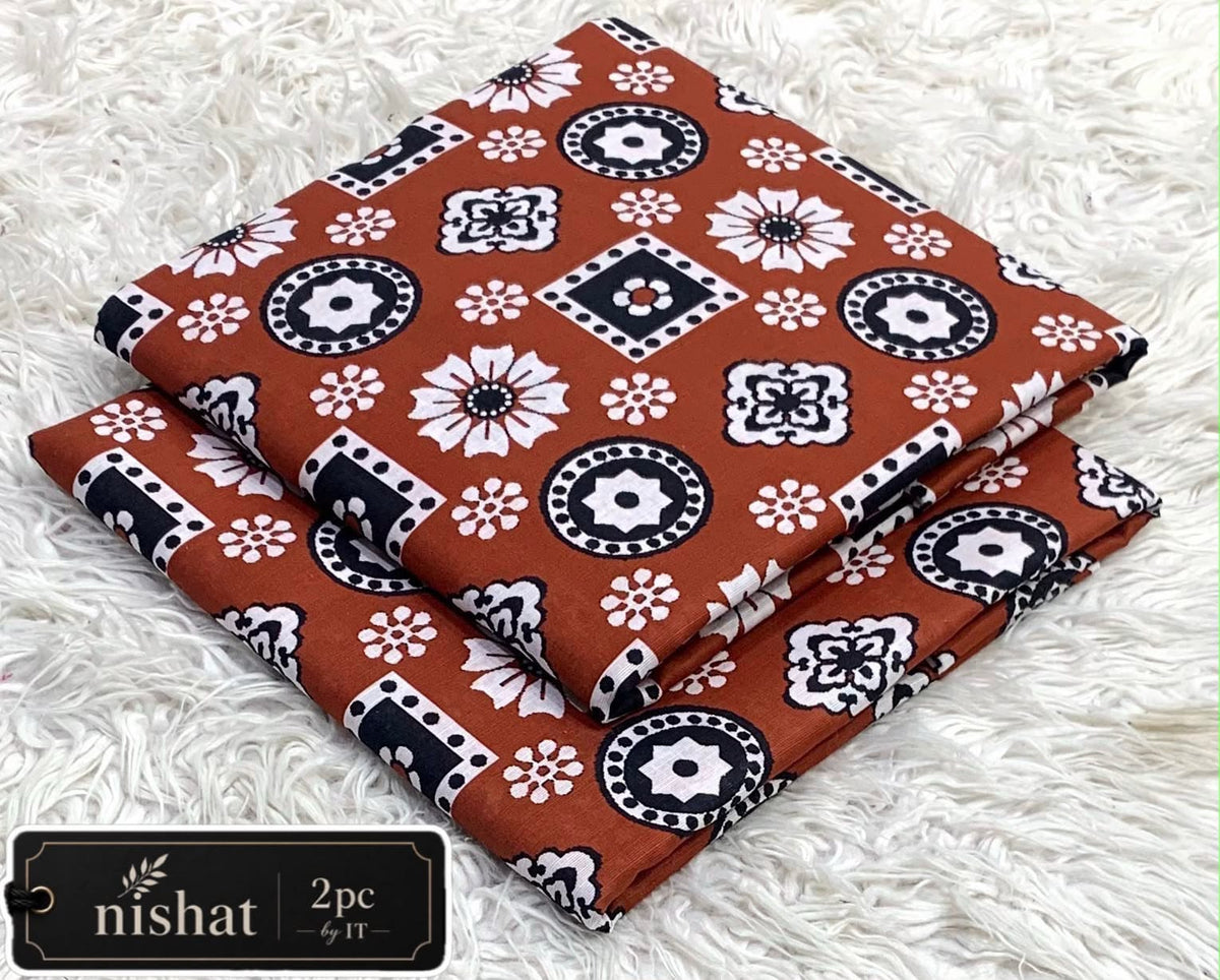 All-Over Printed Khaddar - 2-Piece Unstitched Suit; original photograph 22, supplied unstitched.