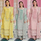 Pastel Embroidered Organza - 3-Piece Unstitched Suit; original photograph 1, supplied unstitched.