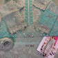 Pastel Embroidered Organza - 3-Piece Unstitched Suit; original photograph 3, supplied unstitched.