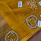 Mustard Sequin Silk - 3-Piece Unstitched Suit; original photograph 3, supplied unstitched.
