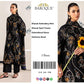 Floral Wool Shawl Dhanak - 3-Piece Unstitched Collection; original photograph 5, supplied unstitched.