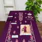 Embroidered Dhanak Two-Piece Edit - Unstitched Collection; Plum Floral, actual fabric and design detail.