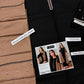 1434 Black and Taupe Dhanak - 3-Piece Unstitched Suit; Black and Taupe, actual fabric and design detail.