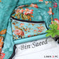 Digital Printed Lawn - 3-Piece Unstitched Collection; Teal Floral, actual fabric and design detail.