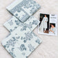 Pastel Printed Airjet Karandi - 3-Piece Unstitched Collection; Grey, actual fabric and design detail.