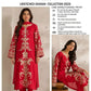 Floral and Motif Dhanak - 2-Piece Unstitched Collection; Crimson Medallion, original model view.