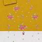 Floral and Motif Dhanak - 2-Piece Unstitched Collection; Yellow Rose, actual fabric and design detail.