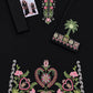 Floral and Motif Dhanak - 2-Piece Unstitched Collection; Black Border Bloom, actual fabric and design detail.