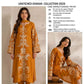 Floral and Motif Dhanak - 2-Piece Unstitched Collection; Mustard Medallion, original model view.