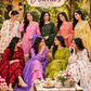Aneela 8101: original model photograph showing nine colour combinations