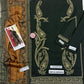 Article 3095: actual dark green embroidered front, sleeves and trouser fabric