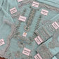 Powder Blue Alizeh: actual fabric and supplied embroidery pieces