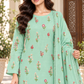 Indian Booti Dhanak — Mint close view