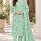 Indian Booti Dhanak — Mint front view