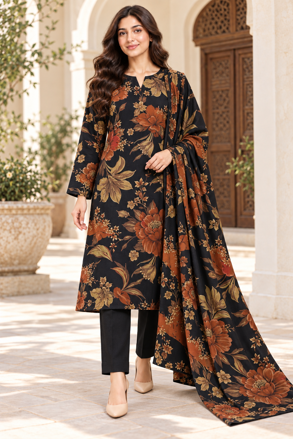 Karandi — black botanical front