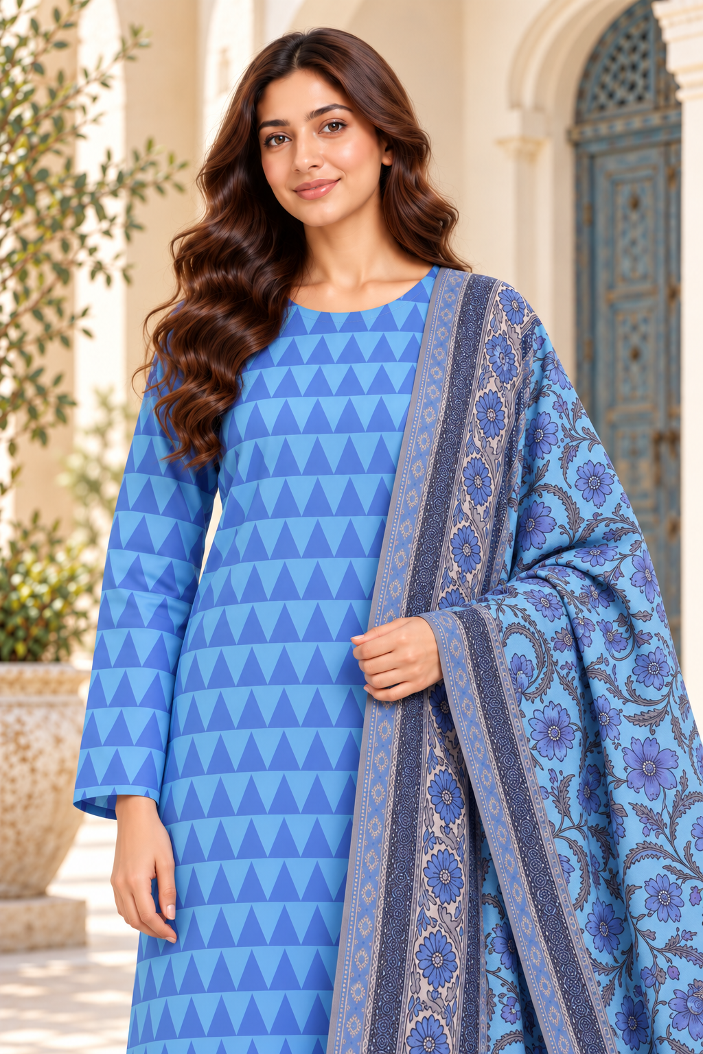 Karandi — Sky Blue close view