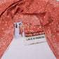 Terracotta floral printed unstitched Karandi fabric and coordinated pieces