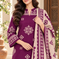 Cambric cotton — plum geometric verandah