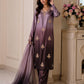 Shamoze silk in lilac & plum: original front model photograph