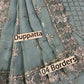 Actual chiffon wedding dupatta and four embroidered borders